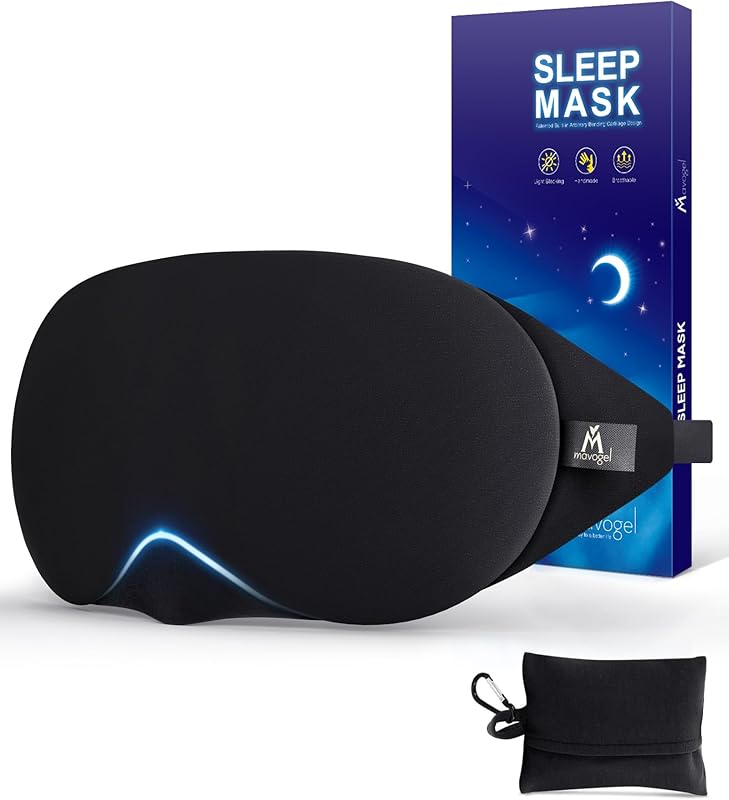 Mavogel Cotton Sleep Eye Mask Comfortable Black