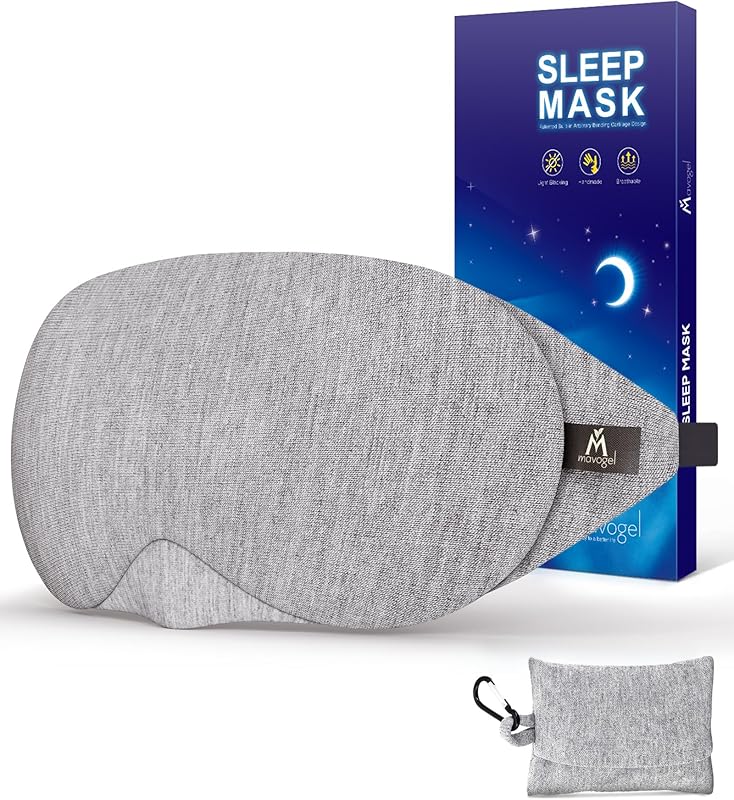 Mavogel Cotton Sleep Eye Mask Comfortable Grey